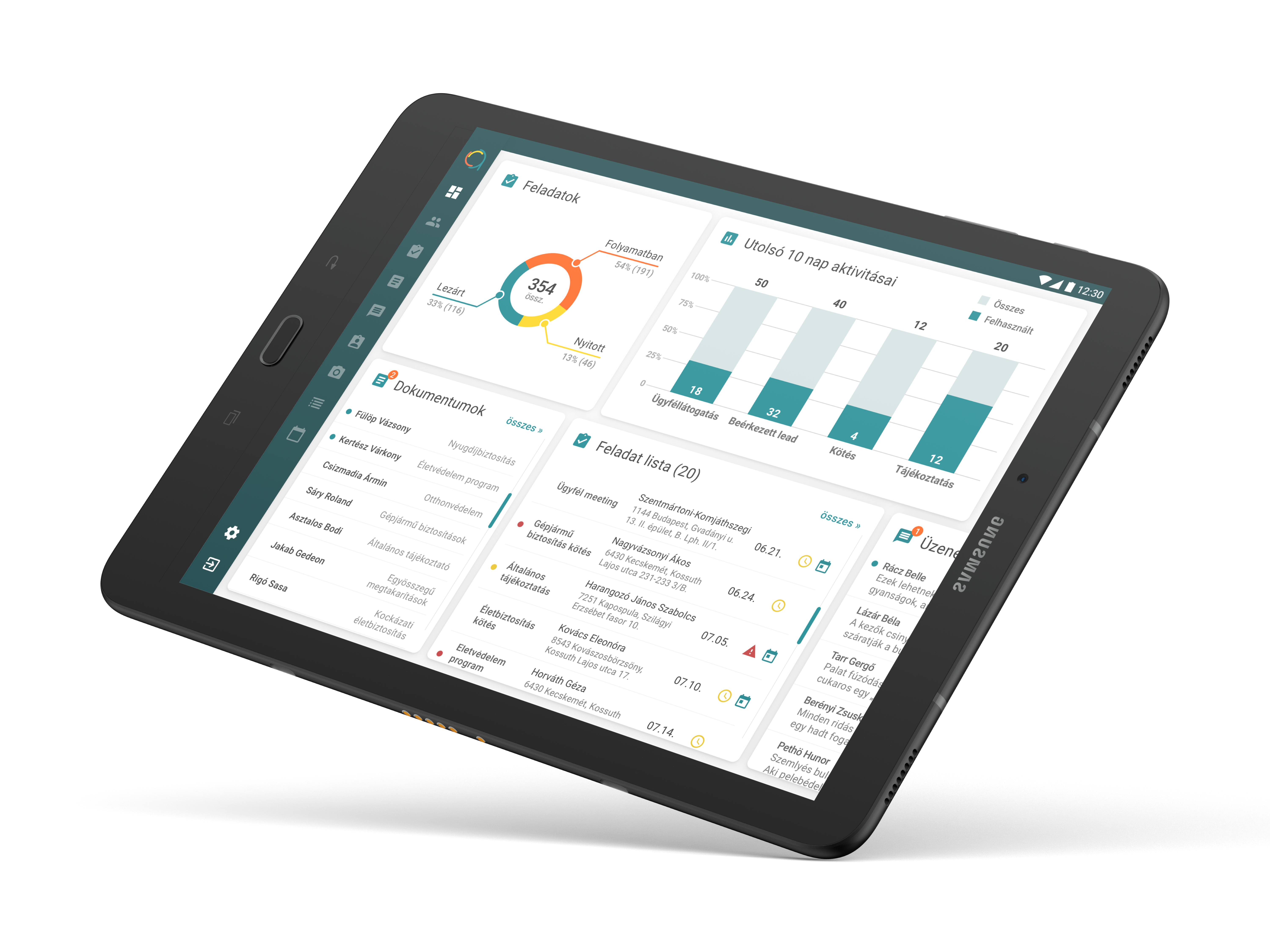 Tablet - orto - dashboard